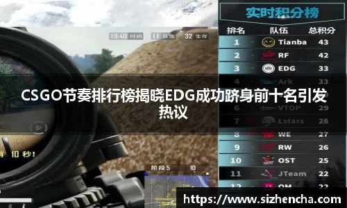 CSGO节奏排行榜揭晓EDG成功跻身前十名引发热议